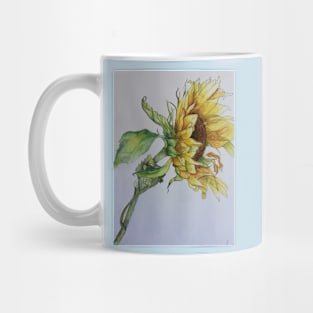 Sunflower watercolor painting Mug